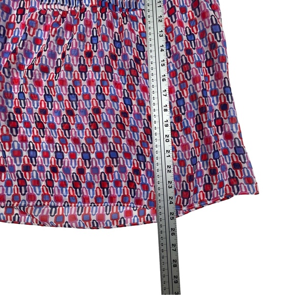 Banana Republic Women’s Sleeveless Geometric Multicolor Sheer Blouse Size S - Picture 6 of 7